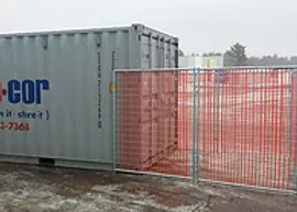 Safety Fencing options for your jobsite location in Wisconsin. High Security shipping containers for rent or purchase.