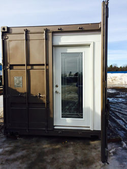Shipping Container Glass Door