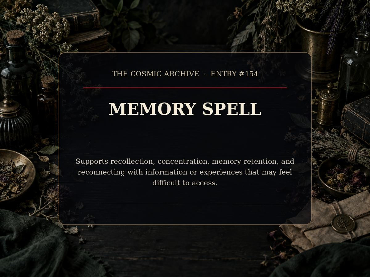 Memory Spell: Entry #154