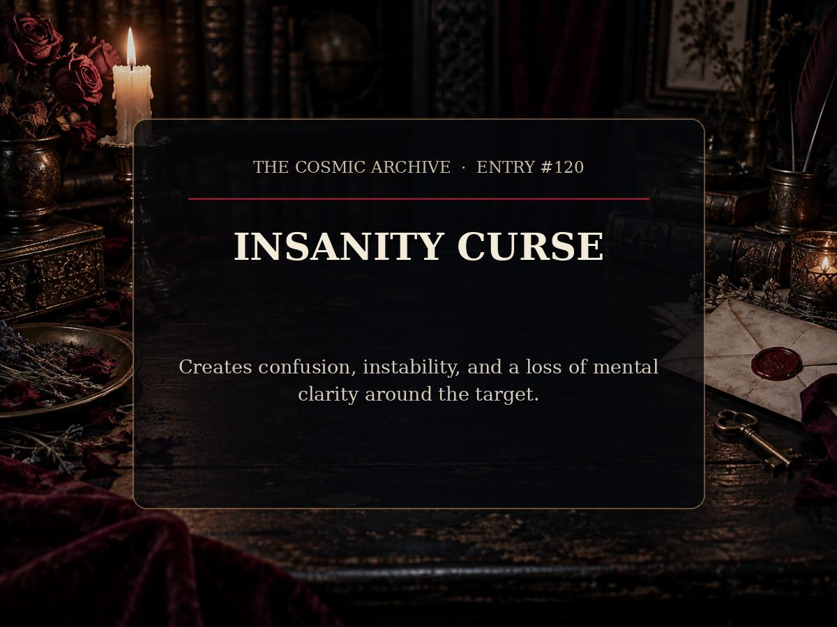 Insanity Curse: Entry #120