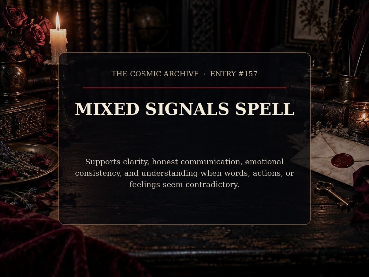 Mixed Signals Spell: Entry #157
