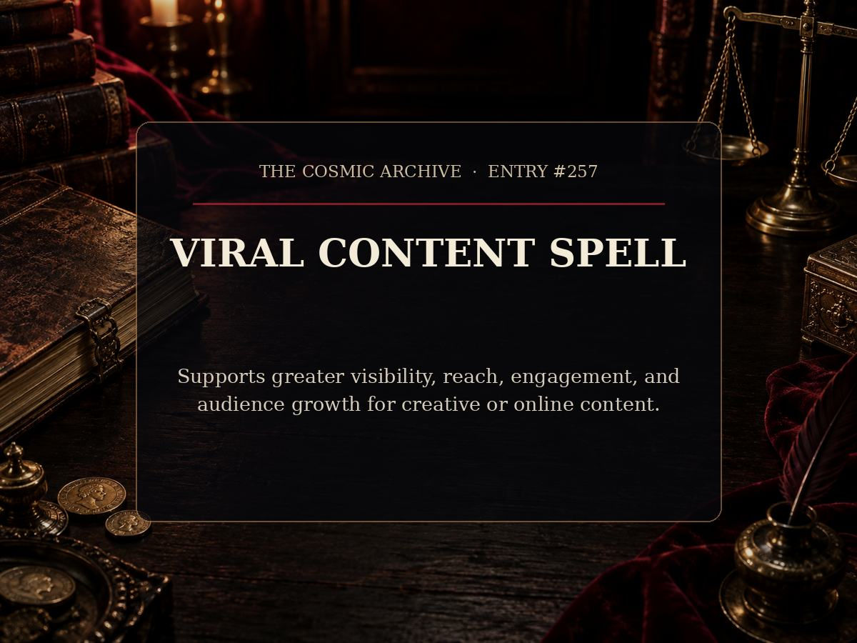 Viral Content Spell: Entry #257