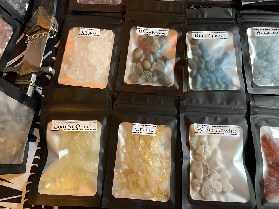 Thumbnail: individual crystal chips for rituals