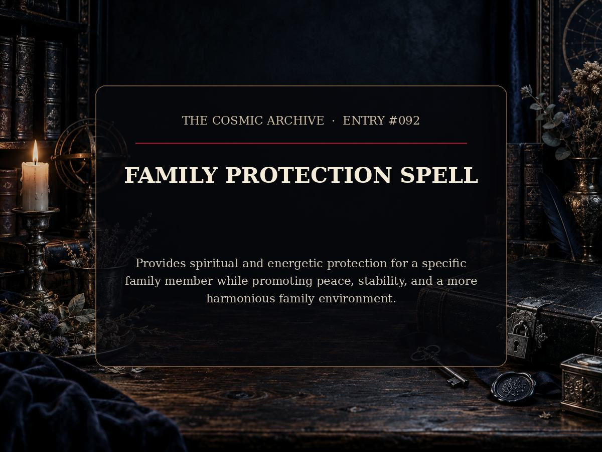 Family Protection Spell: Entry #092