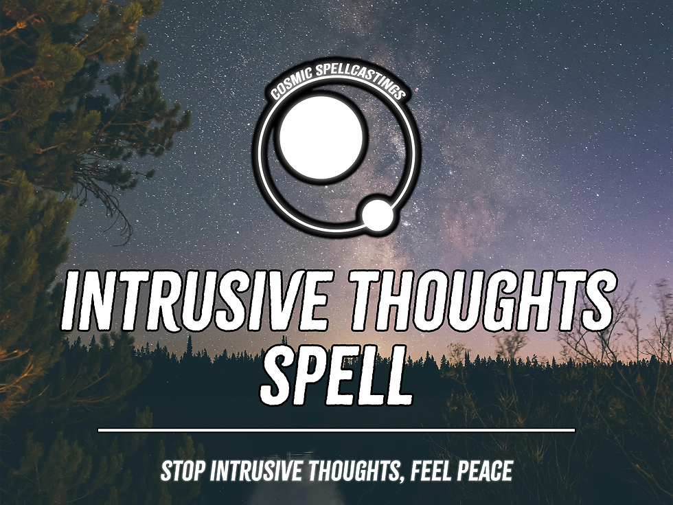 Intrusive thoughts spell for mental clarity and calm