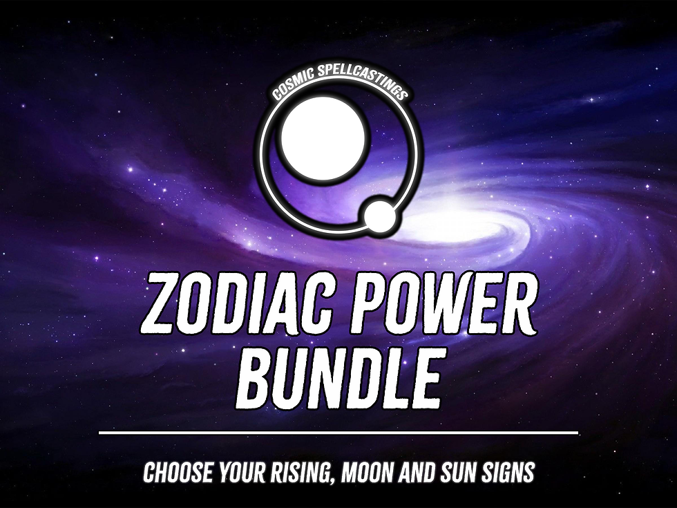 Zodiac spell bundle for sun moon rising signs customization