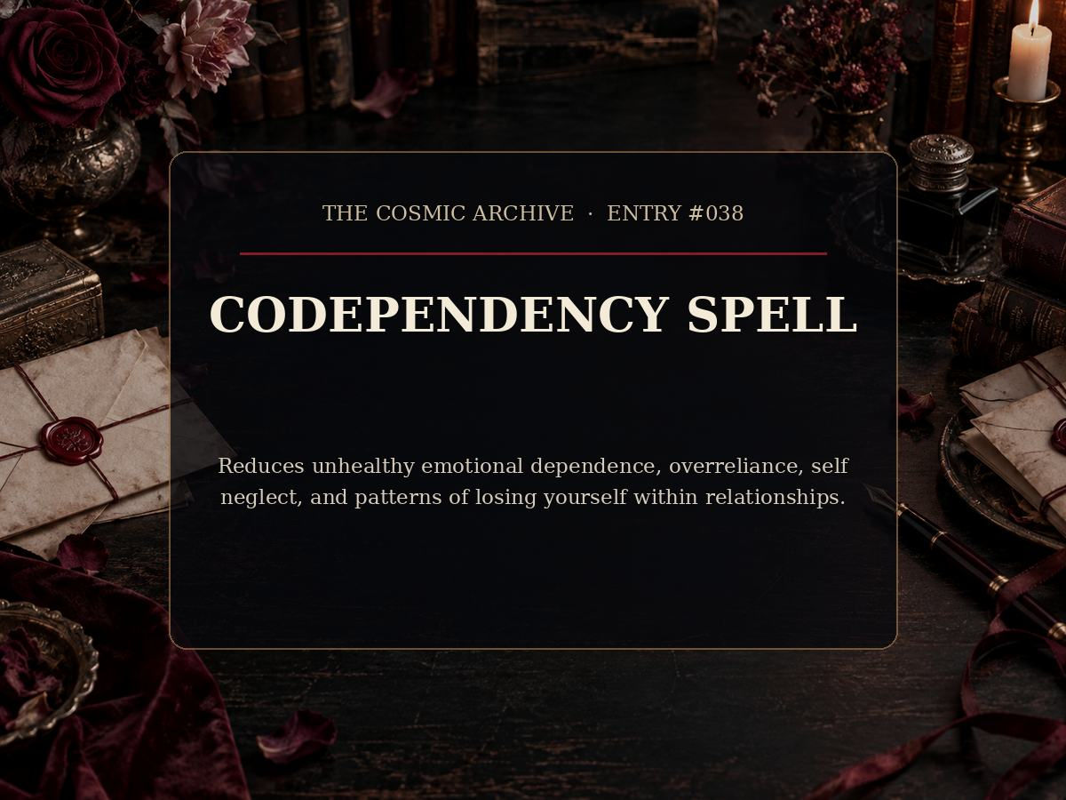 Codependency Spell: Entry #038