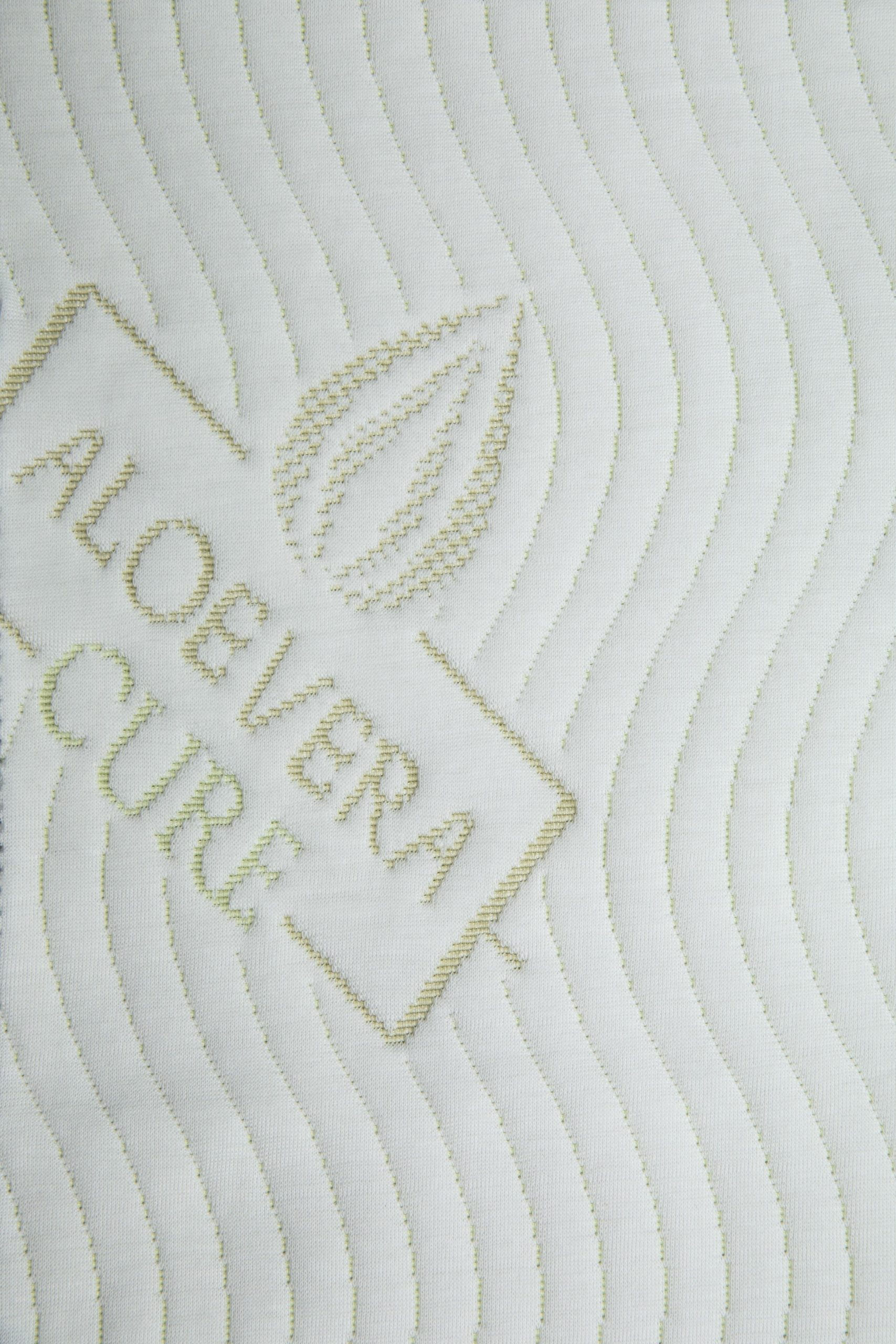 Aloevera jacquard knitted mattress ticking AV103