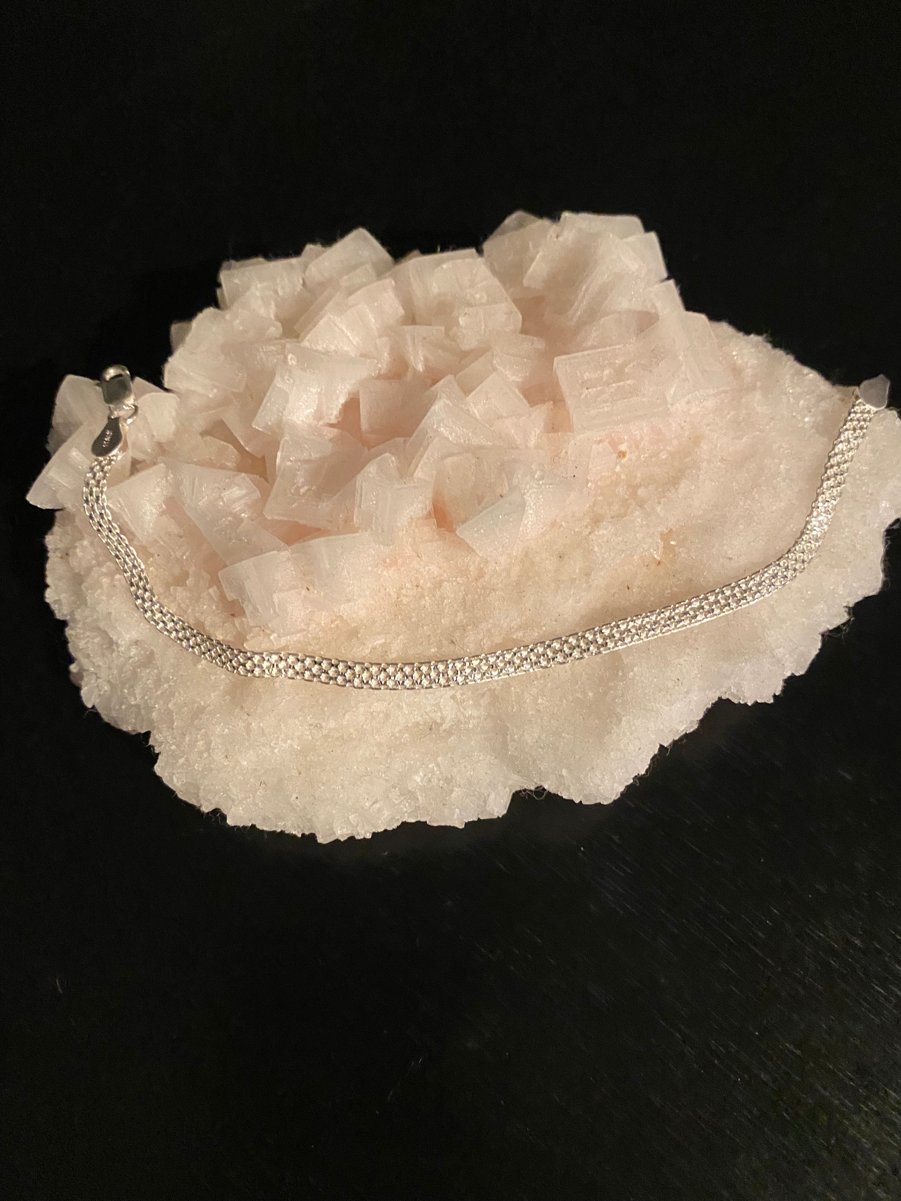 Solid 9.25 Silver Bracelet 4mm.