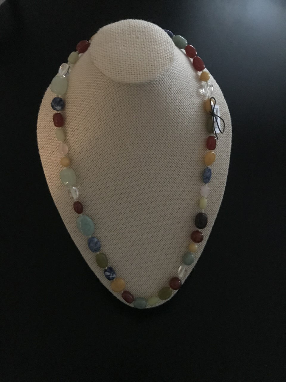 Great design multicolor in one strand with Carnelian, Yellow Venturine, Agate, J