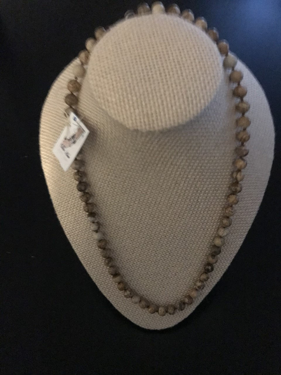 Beautiful design in Dalmatian beads
