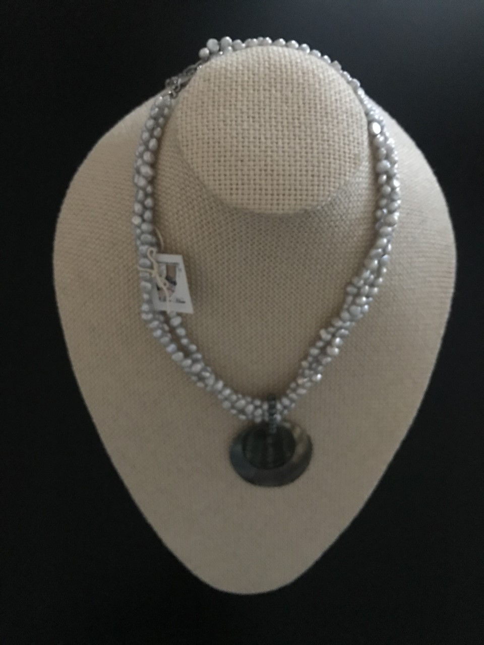 Gorgeous and beautiful artisan custom with three strain of fine beads of Pearls