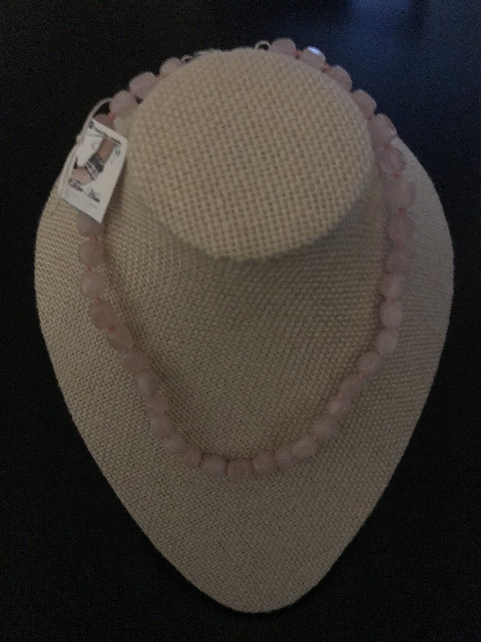 Great design in one strand with Rose Quartz stones