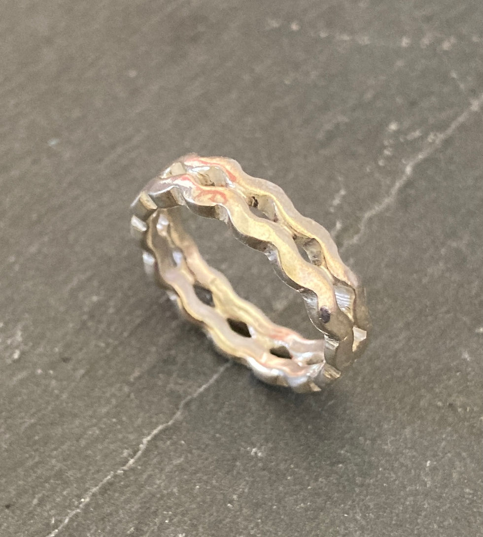 Sterling Silver Waves Ring
