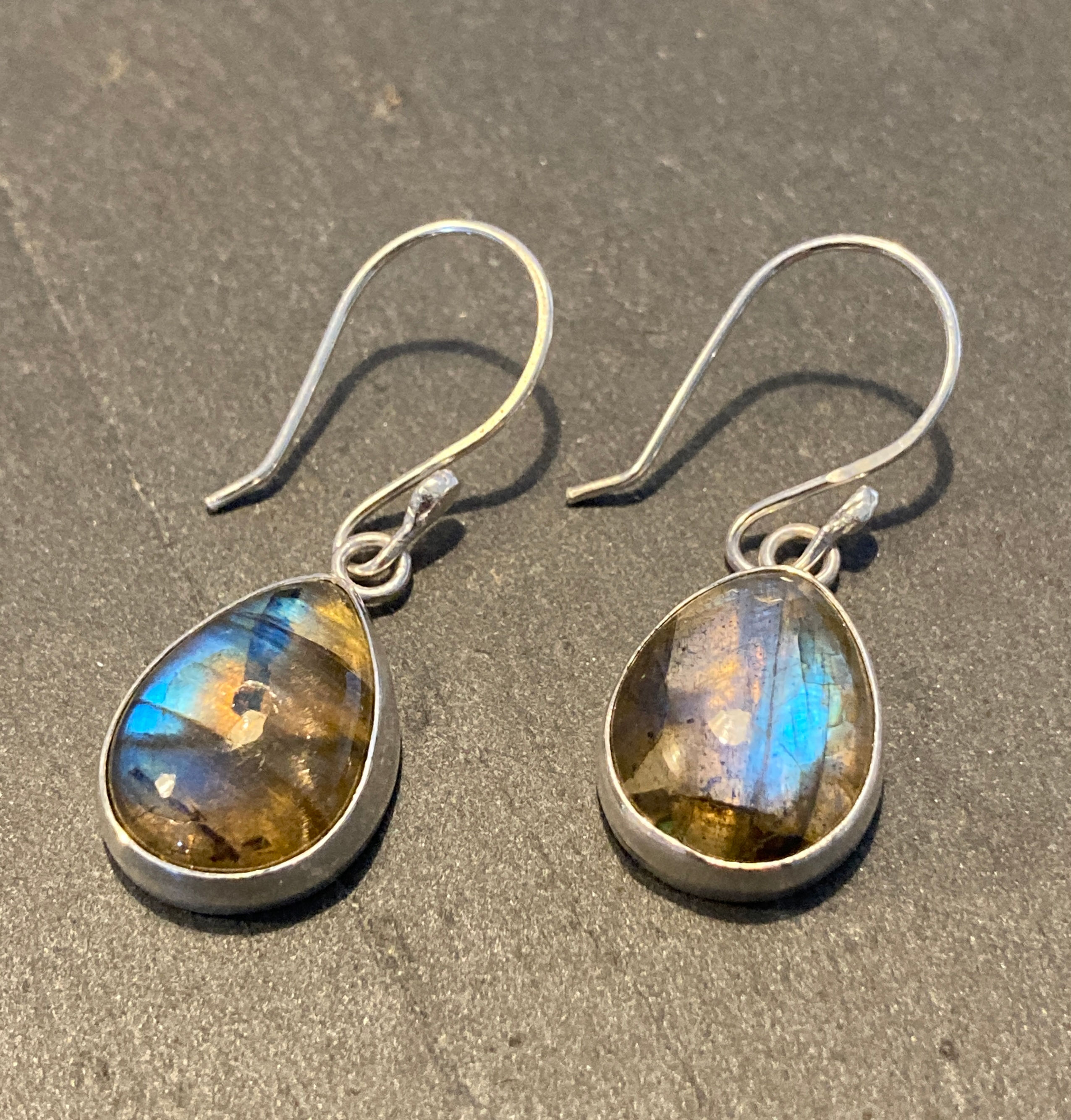 Labradorite Pear Earring Drops