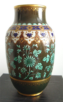 Pair of Sarreguemines Vases