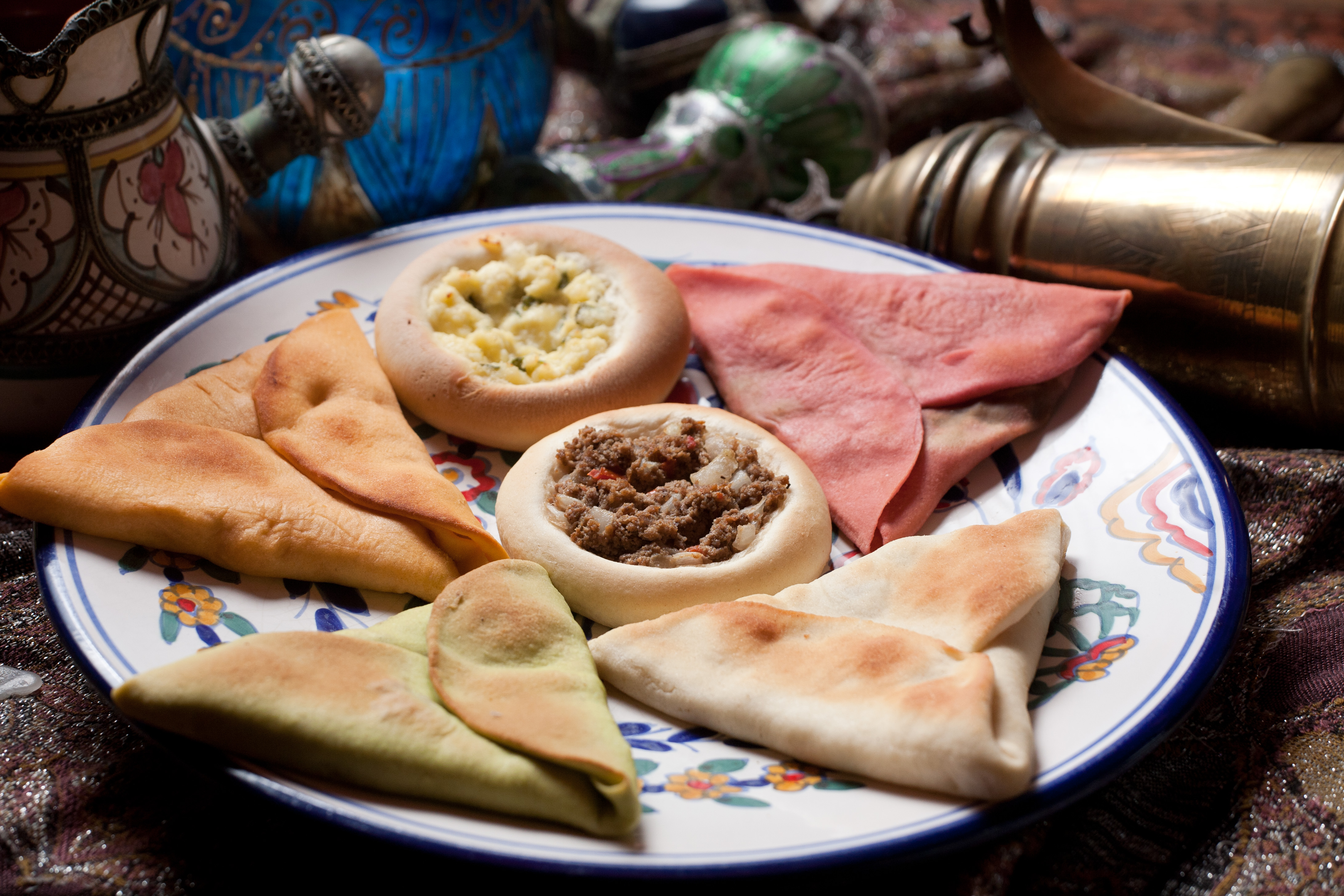 Arranged Food and Objects