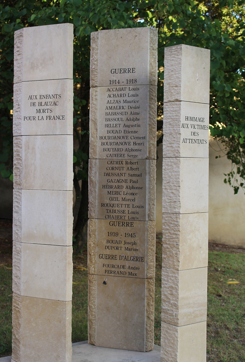 Monument du Souvenir Blauzac Gard