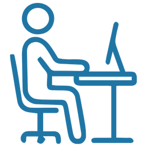 Person working at a desk