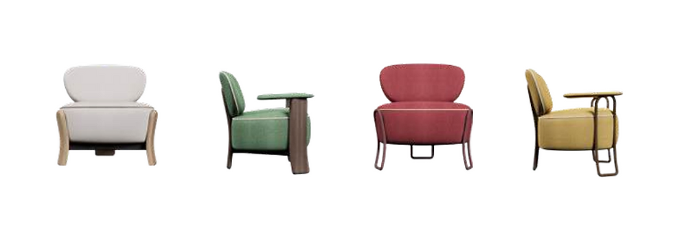 Poppy with and without armrest