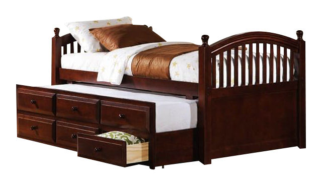 400381 Daybed  in Cappuccino w/Trundle, DAYBED
