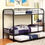 Thumbnail: Furniture of America Rainbow Green Twin Over Twin Trundle Bunk Bed