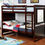 Thumbnail: Furniture of America Glendale Blue Twin over Twin Bunk Bed