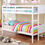 Thumbnail: Furniture of America Annette Gray Twin over Twin Bunk Bed