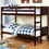 Thumbnail: Furniture of America Annette Gray Twin over Twin Bunk Bed