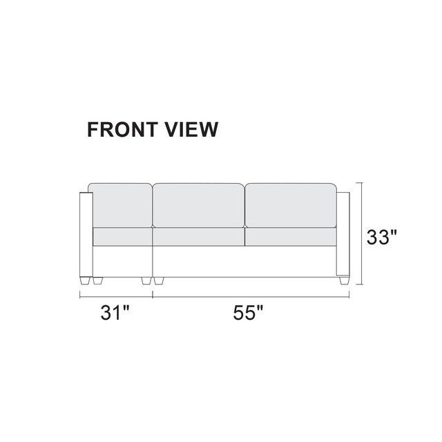 Thumbnail: Upholstered Sectional Sofa F7086