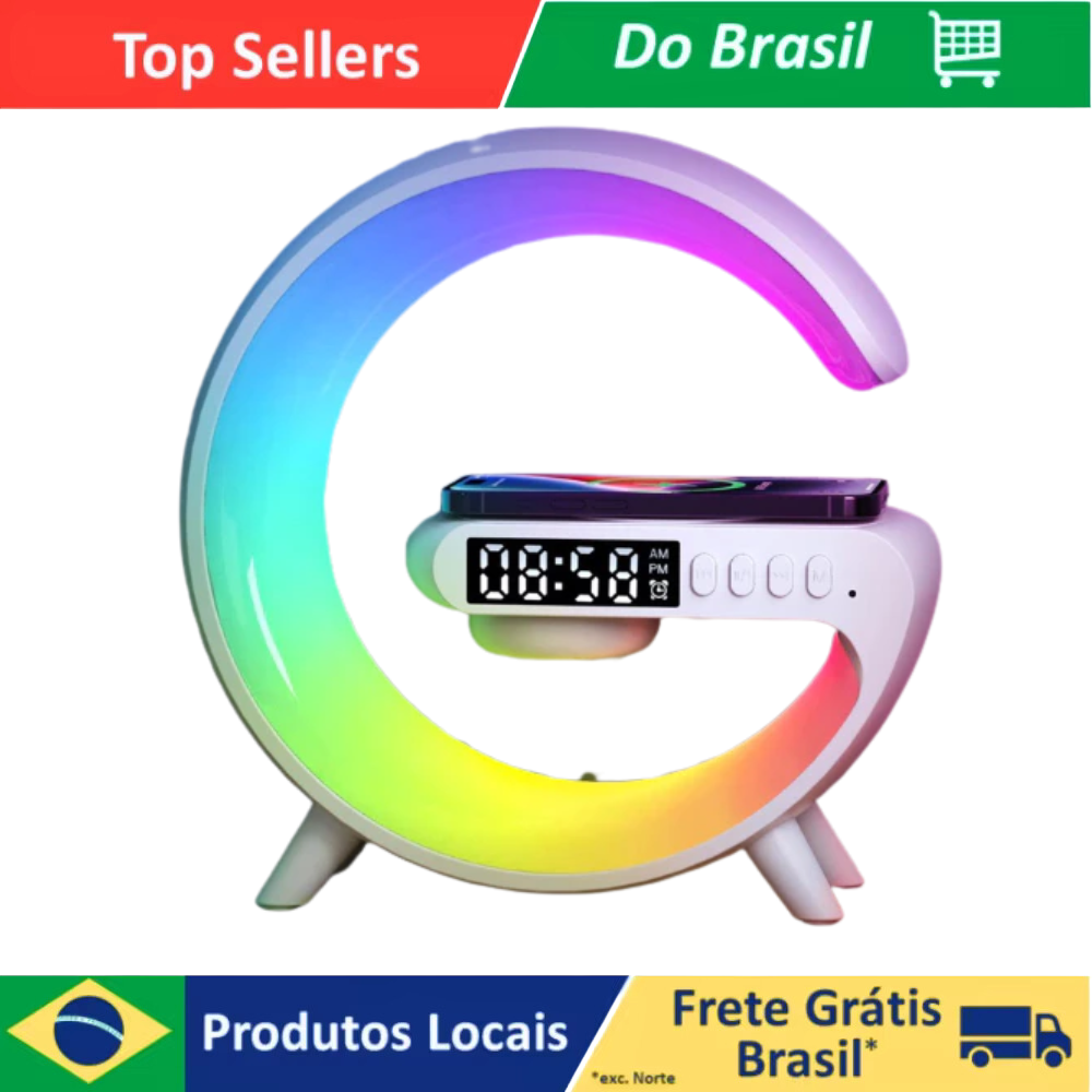 G-speaker Smart - Rádio fm - bluetooth-Luminária Bluetooth Inteligente Estilo Q