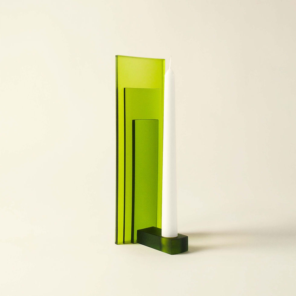 Optic Candelabra | Green