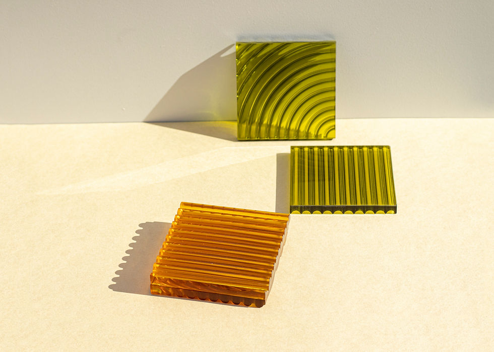 Hue Vert Coaster | 2pc set | Whiskey Sour