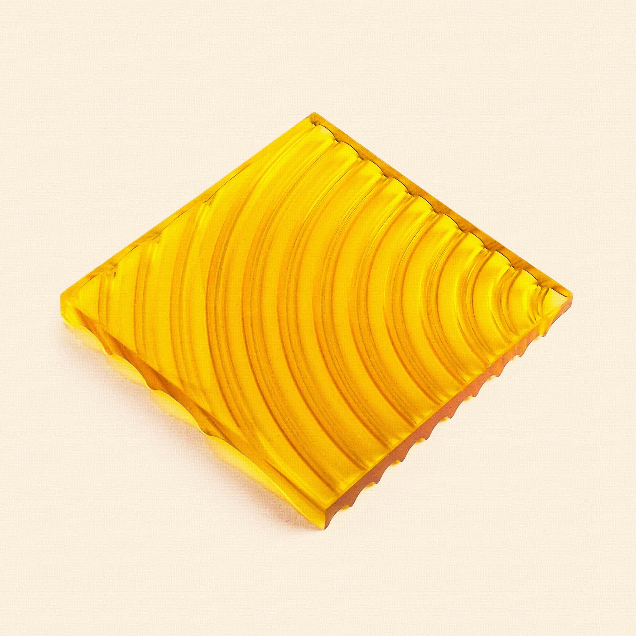 Hue Arc Coaster | 2pc set | Limoncello Yellow