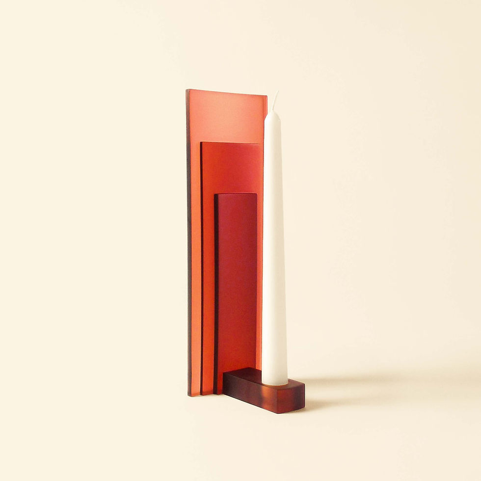 Optic Candelabra | Negroni Red