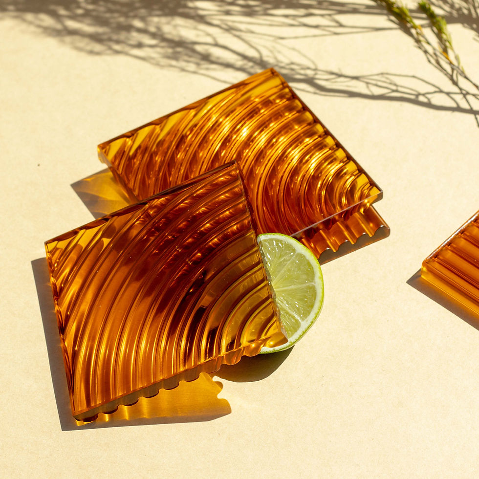 Hue Arc Coaster | 2pc set | Whiskey Sour