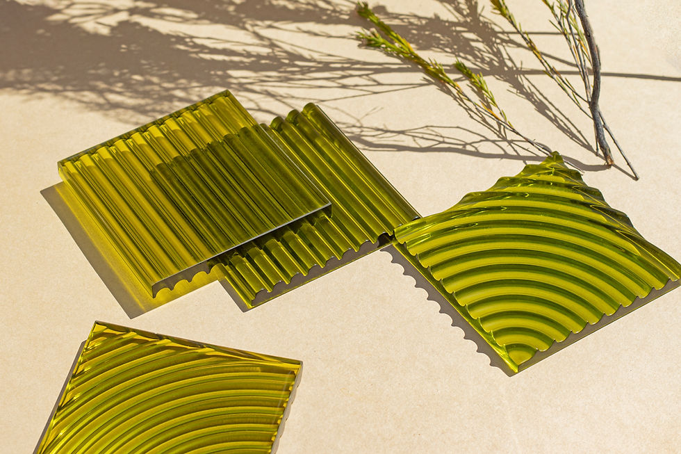 Hue Vert Coaster | 2pc set | Eastside Green