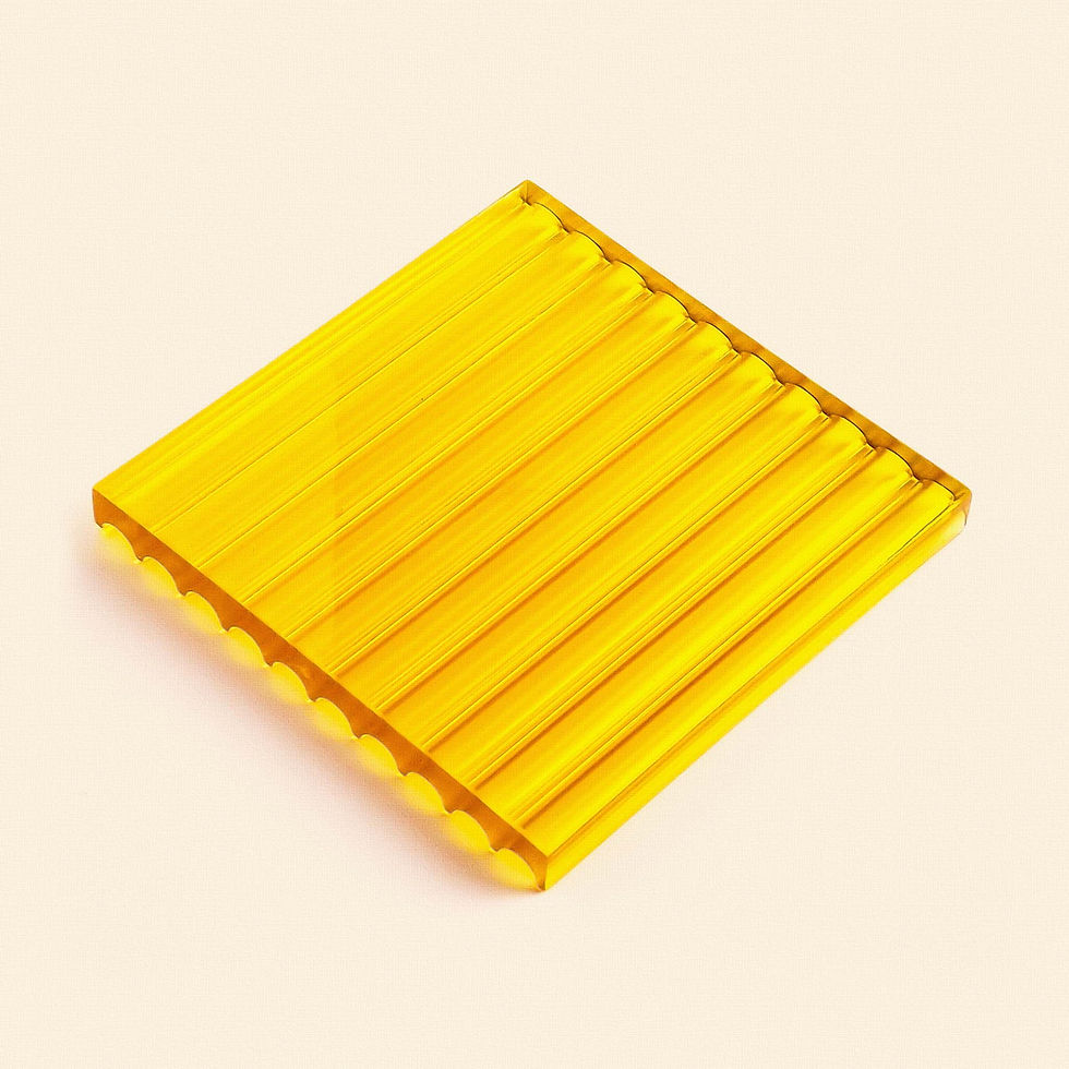 Hue Vert Coaster | 2pc set | Limoncello