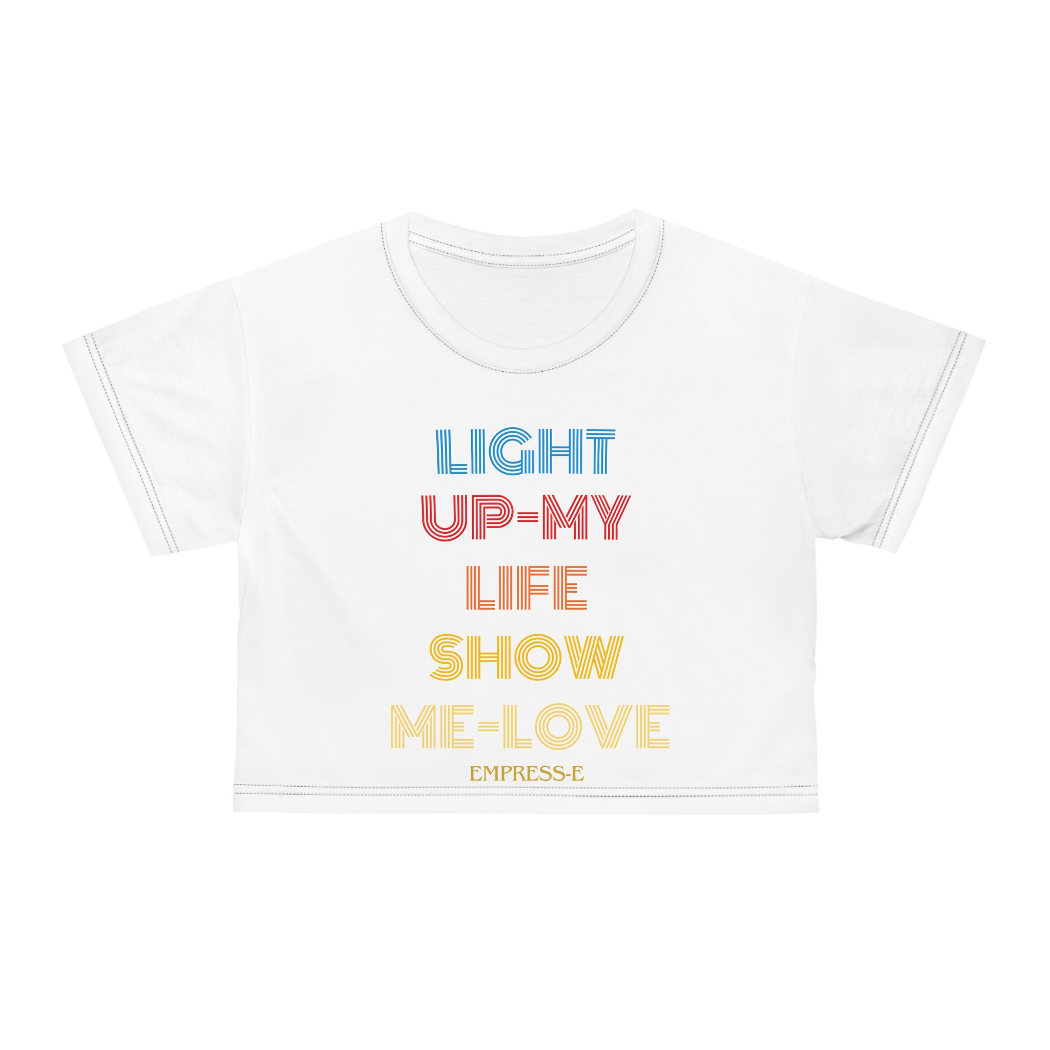 Crop Tee (AOP) light up my life EMPRESS-E