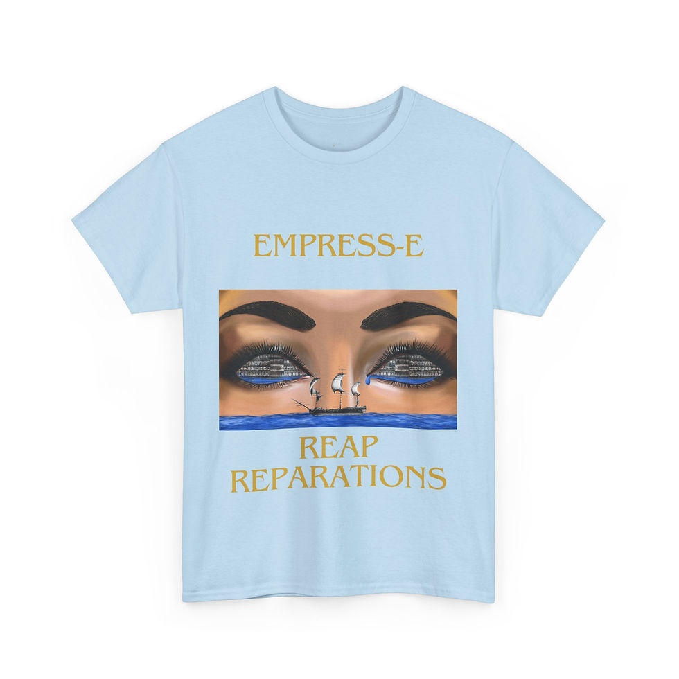 Thumbnail: T-Shirt REAP REPARATIONS slave ships eyes black history