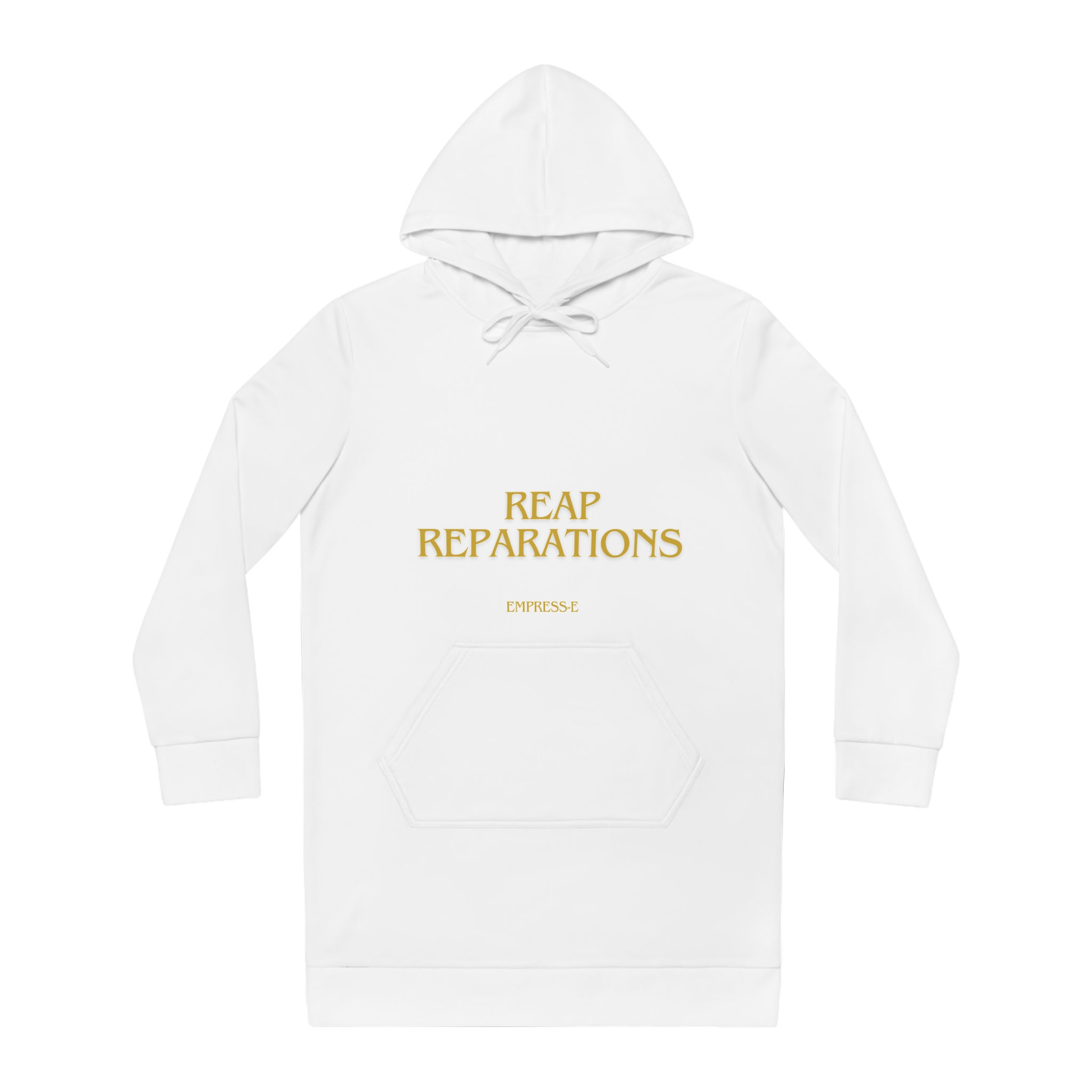 Women's Hoodie Dress (AOP) REAP REPARATIONS