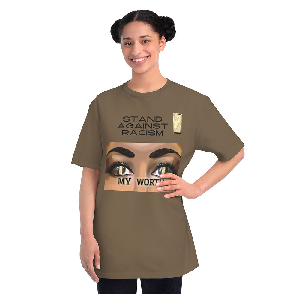 Thumbnail: Stand Against Racism Organic Unisex T-Shirt - Embrace My Worth