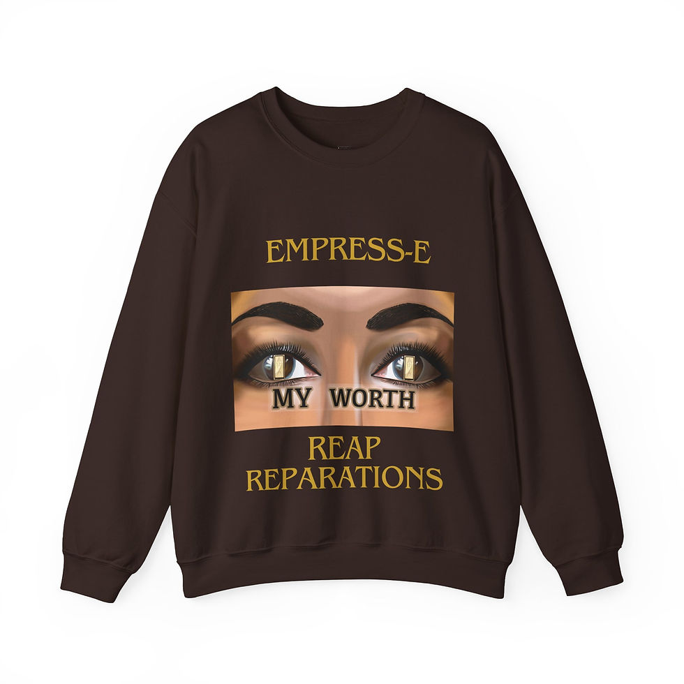 Thumbnail: Unisex Heavy Blend™ Crewneck Sweatshirt : EMPRESS-E  MY WORTH 