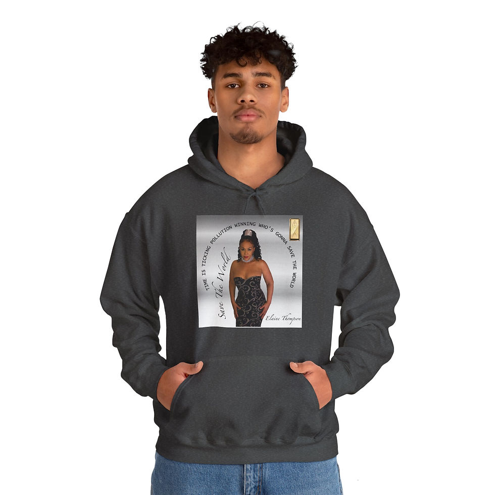 Thumbnail: Hooded Sweatshirt - Save the World - Global Warming Awareness