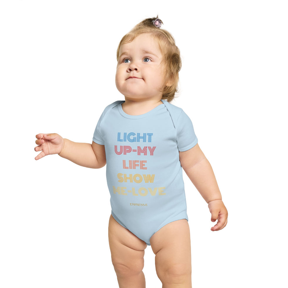 Thumbnail: Short Sleeve Baby Bodysuit : LIVE LIFE LOVE