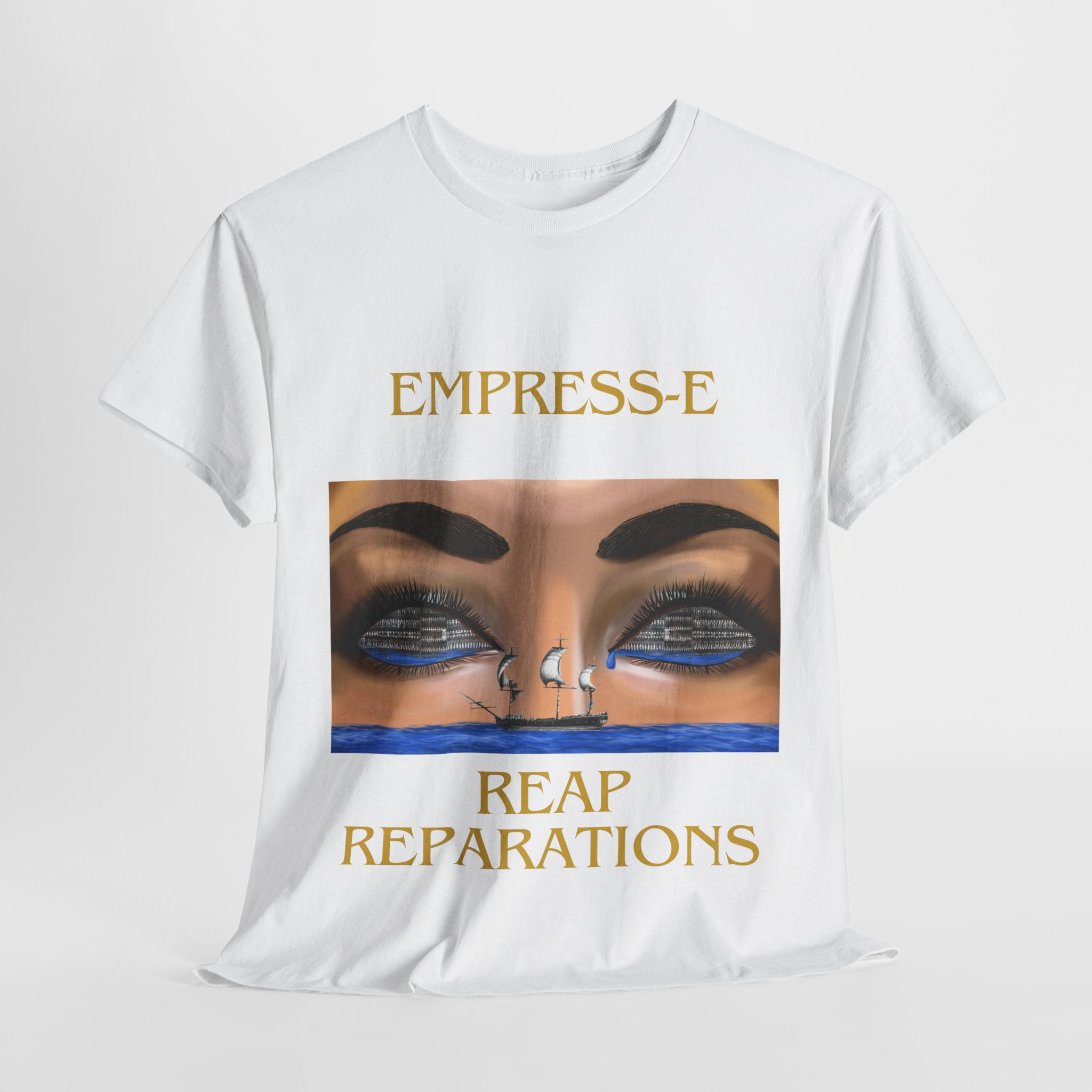 T-Shirt REAP REPARATIONS slave ships eyes black history