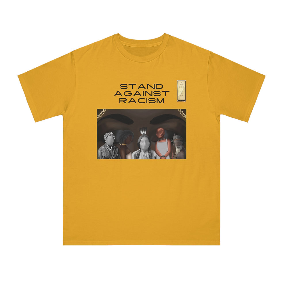 Thumbnail: Unisex Organic T-Shirt - Stand Against Racism Graphic Tee
