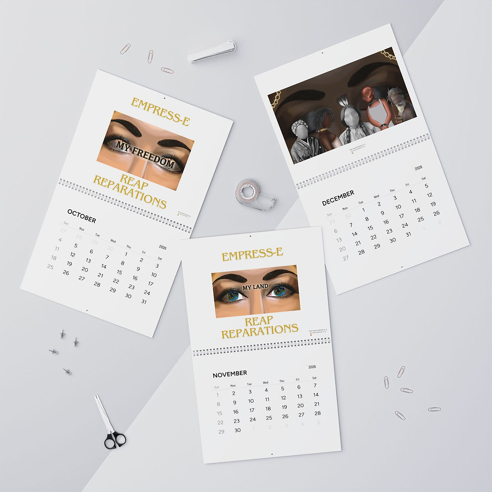 Thumbnail: Wall Calendar — Empress‑E "Reap Reparations" 2026 (Affirmation Art)