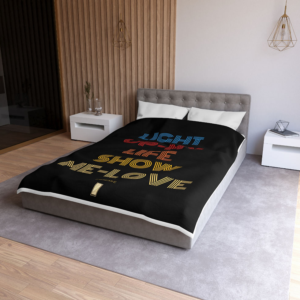 Thumbnail: Duvet Cover - Live Life and Love - EMPRESS-E -LIGHT UP MY LIFE