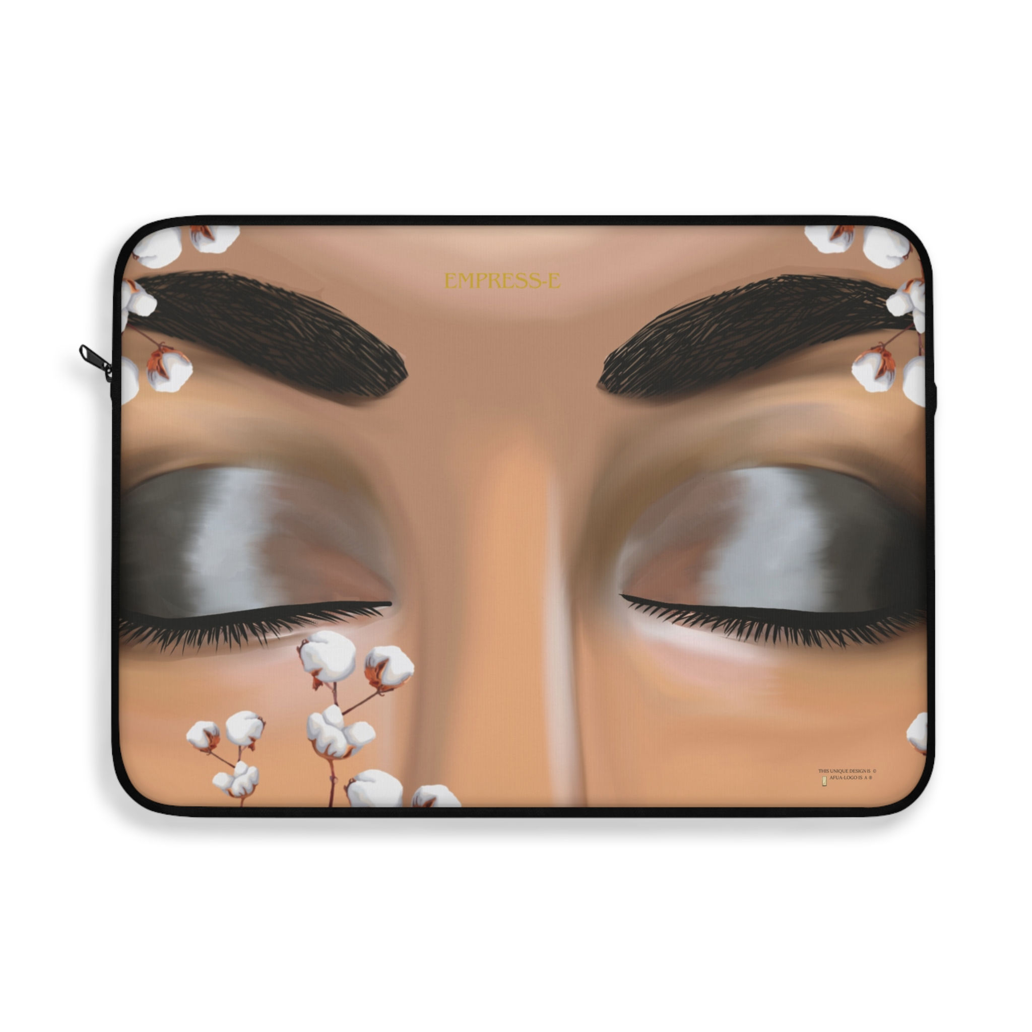 Laptop Sleeve, Black History Kwanzaa Gift,Cotton Field EMPRESS-E, Laptop Case,